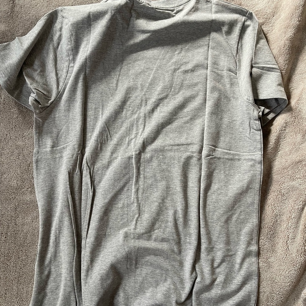 French Connection Heather Gray Logo Tee - Picture 3 of 4